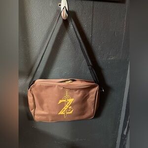Legend of Zelda Brown and Gold Messenger Bag with Adjustable Strap